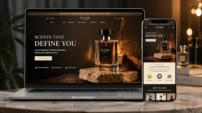 build perfume shopify store perfume website cologne parfum, oud fragrance store