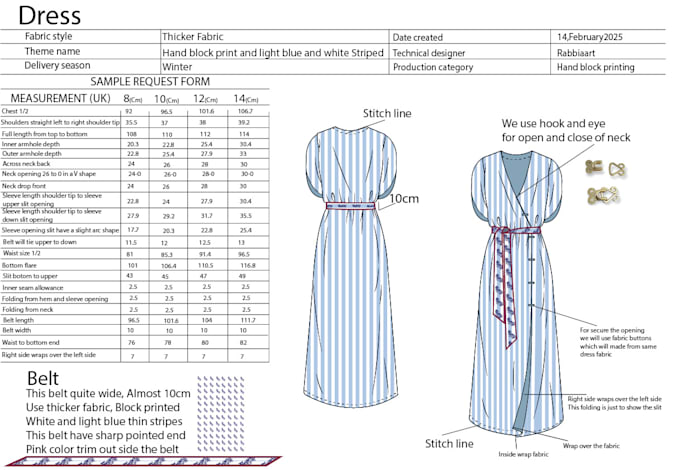 Design your fashion tech pack and technical drawing in 24hr by ...