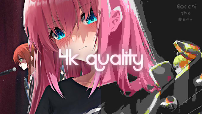 make 4k anime music video for you