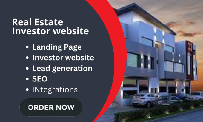 Create real estate investor website and landing page on bubble