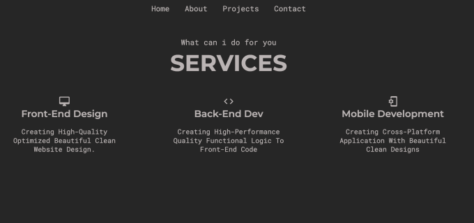 do front end web development
