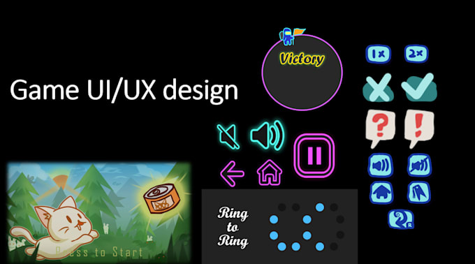 Design ui, ux for pc, mobile game by Soft_cat | Fiverr