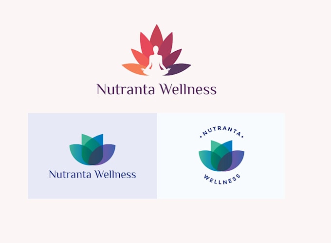 do unique modern wellness logo design