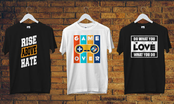 I will design typography t shirt design