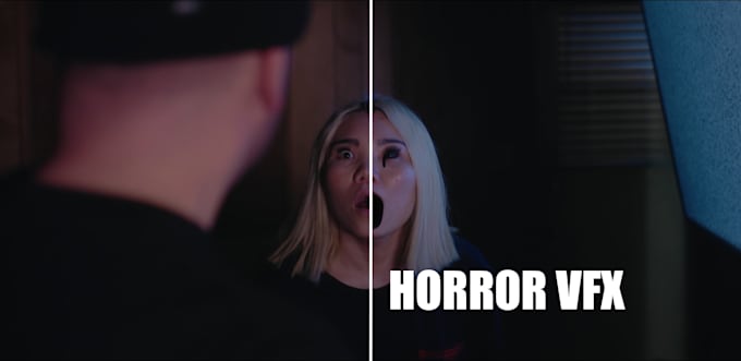 do horror video editing using vfx in after effects