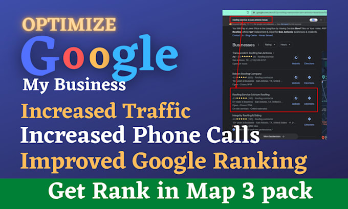 do gmb optimization and local SEO for google my bussiness ranking