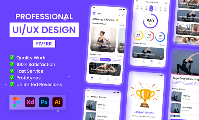 Do professional mobile app ui ux design in figma by M_mubashir287 | Fiverr