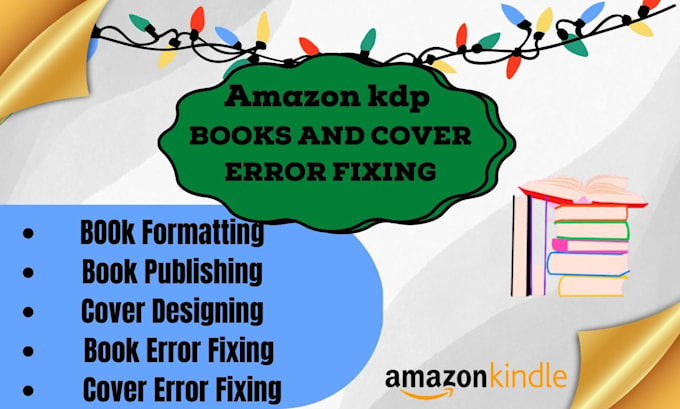 format book interior, fix cover and solve publishing issues