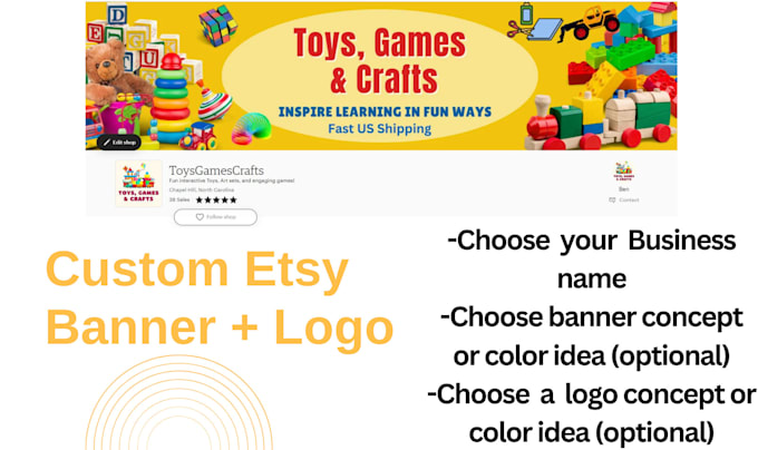 create a profitable logo and banner for your etsy shop