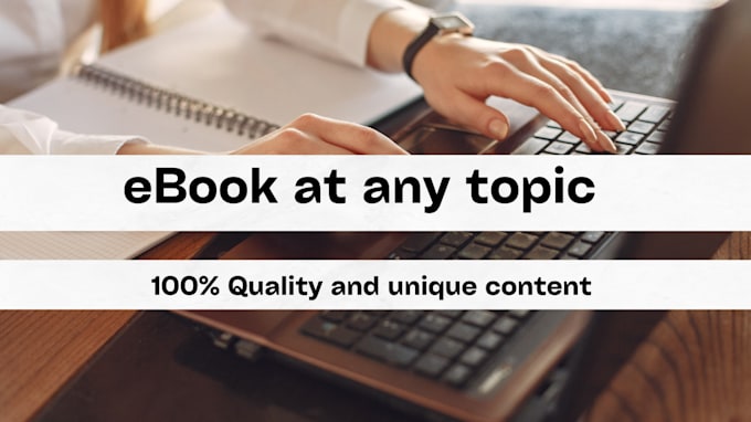 write a perfect ebook at any topic