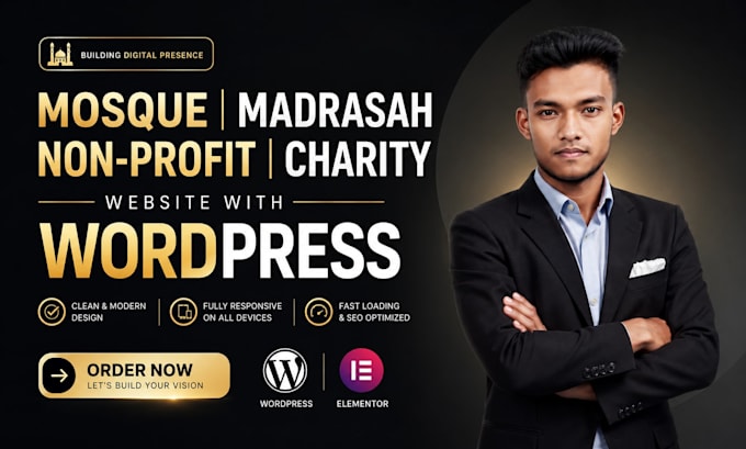 design a professional islamic website with wordpress