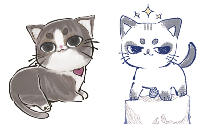 How to Draw Cute and Cute Kawaii KITTEN / Cute Drawings - Drawing to Draw 