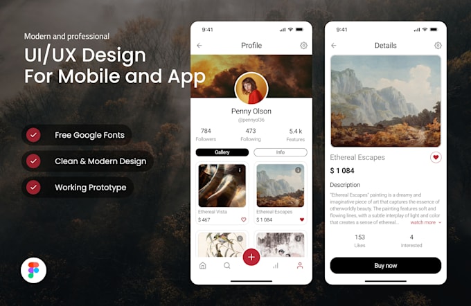 Create ui ux design for your mobile app by Tnnkrsh | Fiverr