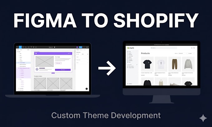 convert figma design to shopify custom theme with liquid code