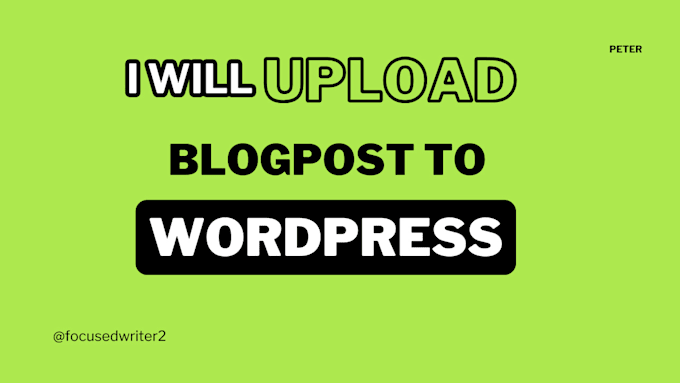 upload and format blog posts on wordpress