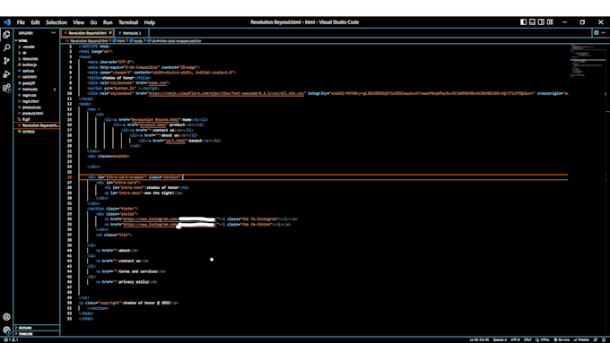 Code any html or css for your website by Err03_geming | Fiverr