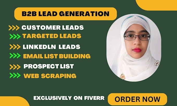 do targeted b2b lead generation, web scraping and email list