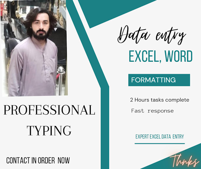 Do data entry , copy paste, data analyst kindly typing by Sihtesh | Fiverr