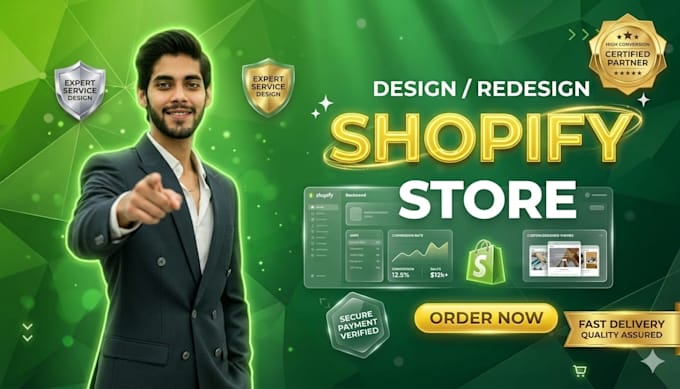 build or redesign shopify store and ecommerce website
