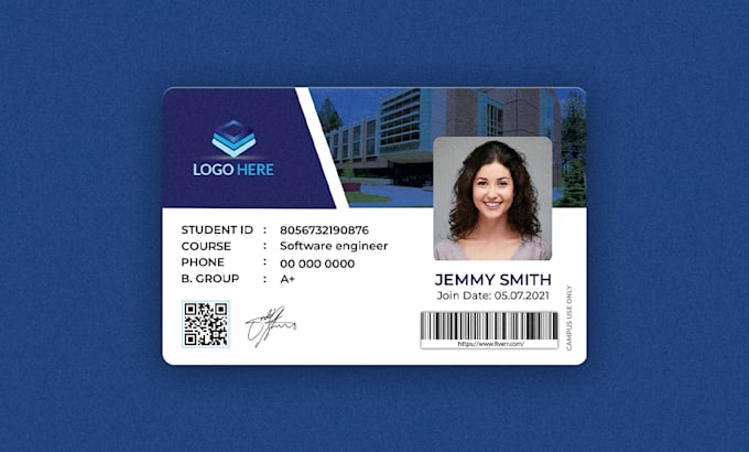 create your professional identity card and student ids