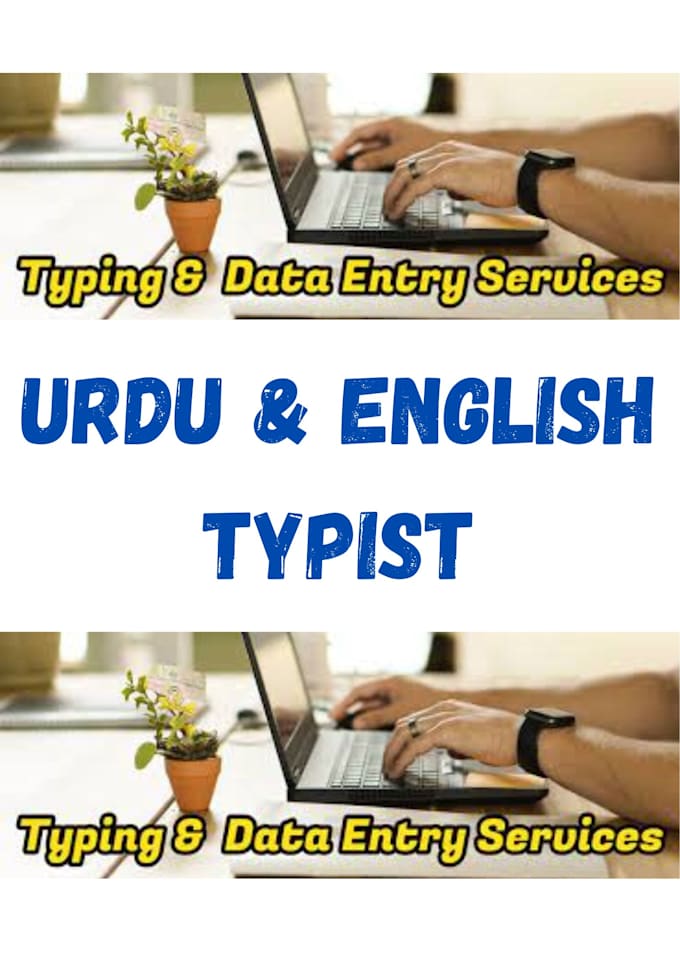 Do a fast copy typing job, english and urdu typing and rescanned
