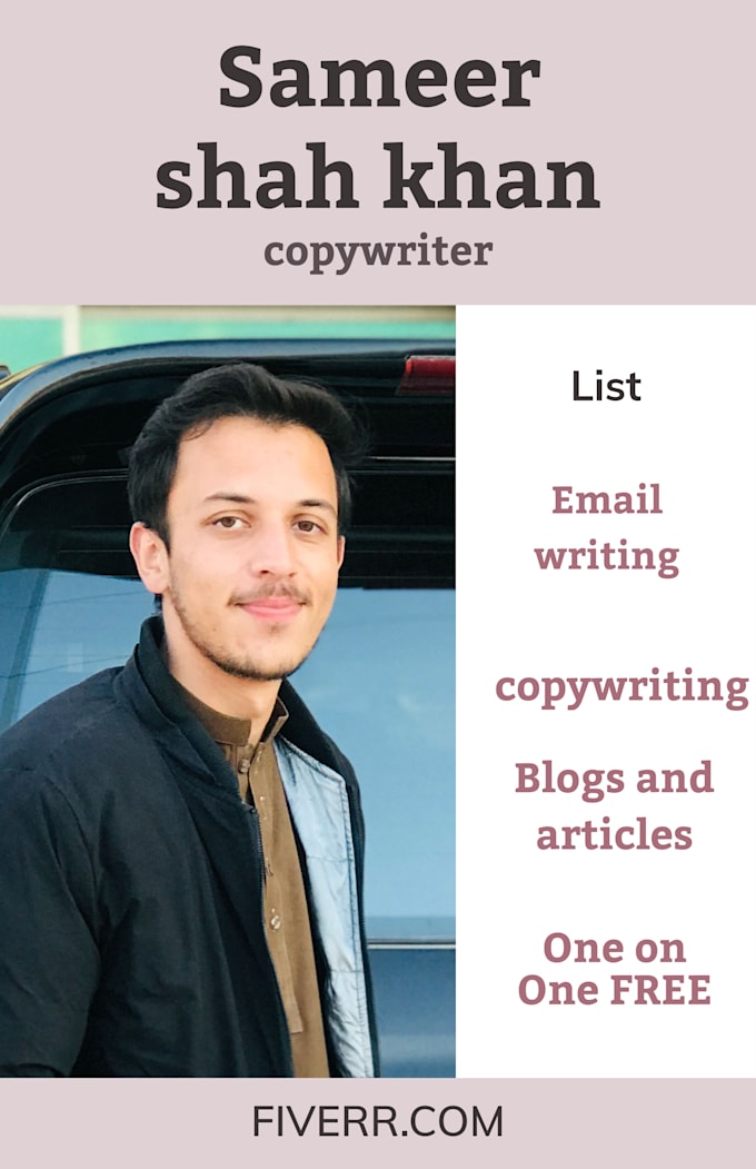 Do email writing, copywriting, content writing by Sameershah650 Fiverr