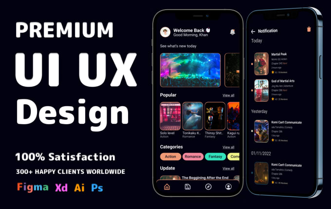 I will do mobile app UI UX design in figma