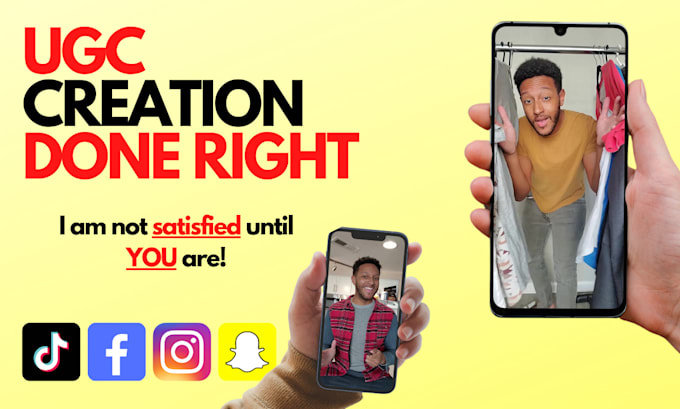 create organic and paid ad ugc videos for tiktok, meta, etc