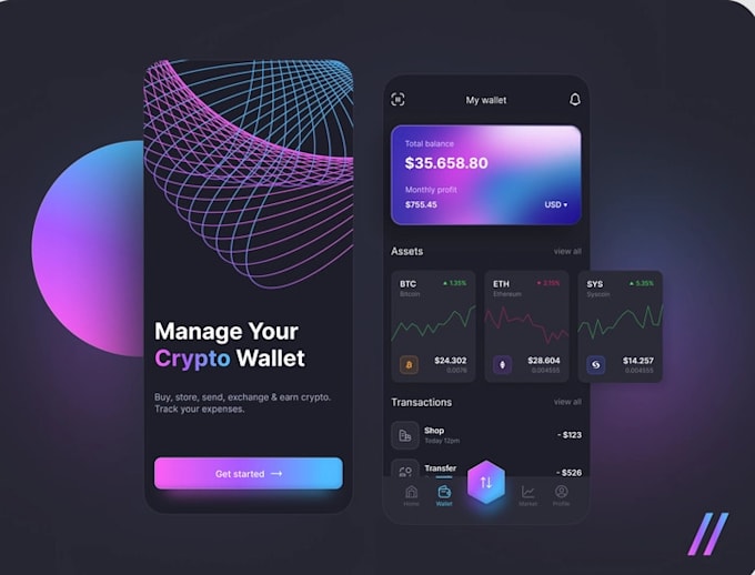 Do crypto wallet app dapp mobile wallet app exchange app defi smart ...