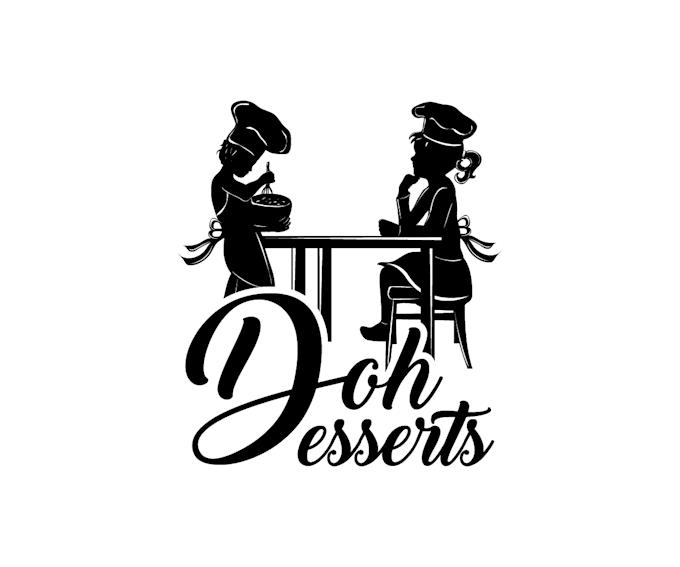 do good looking desserts logo with original concept
