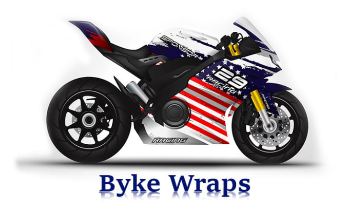 Design-Wrap-Aufkleber für jedes Motorrad