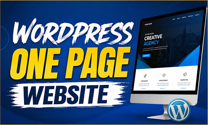 design wordpress landing page sales page or one page website