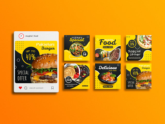 design social media posts graphics for facebook, instagram