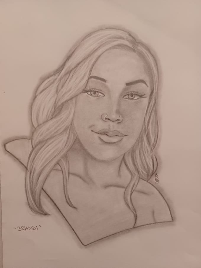 Draw a bust portrait of you in black and white or in color by Kjartz86 ...