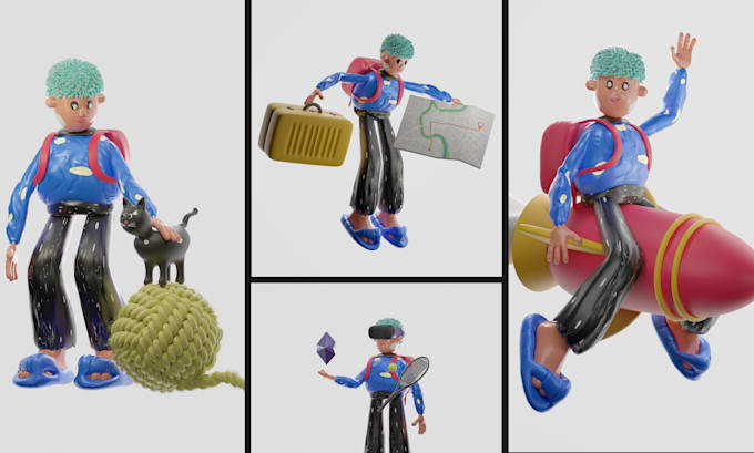create 3d illustrations for you
