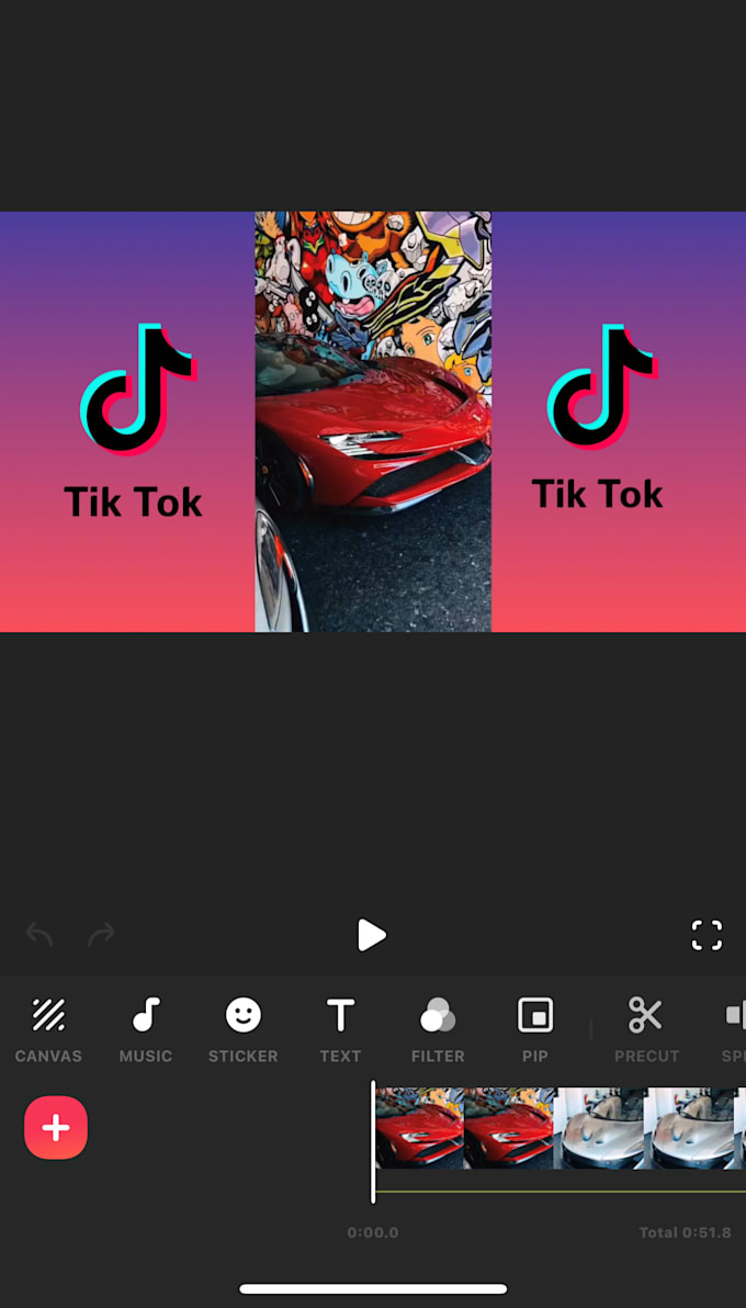 create tiktok supercar compilation video with free copyright