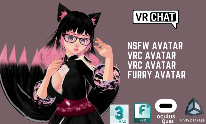 Create Custom Vrchat Avatar, Vrc, Vr, Furry, Nsfw Avatar By Peace645 