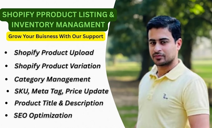 do shopify product listing, upload products, update inventory