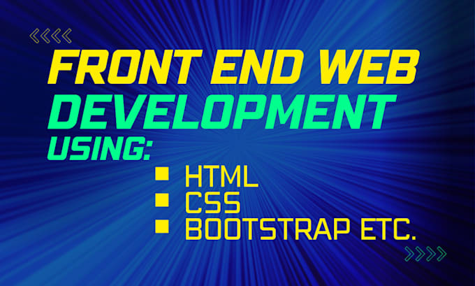 Be Your Front End Web Developer Using Html Css Bootstrap By Thearchco Fiverr