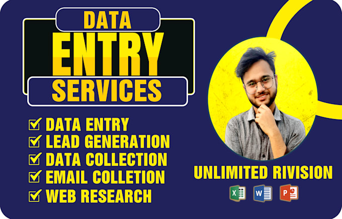 do data entry, lead generation, web research and data collection