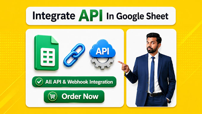 connect or integrate any API to google sheet