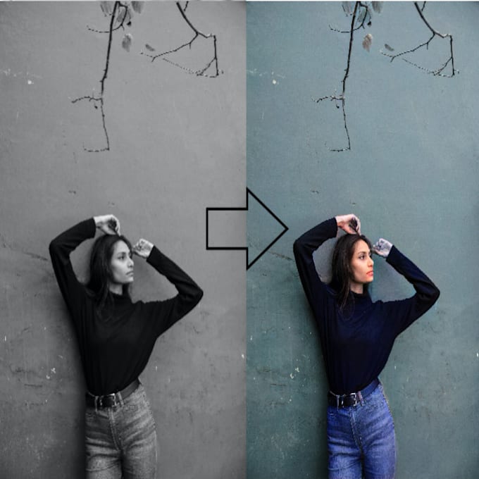 Turn black and white photos into color photos by Terahowler Fiverr