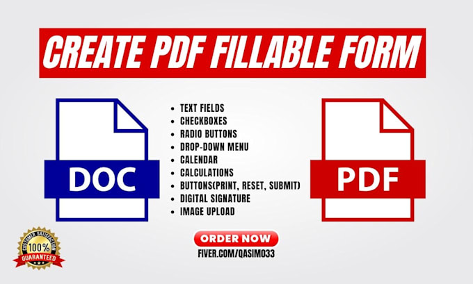 create a professional fillable PDF form