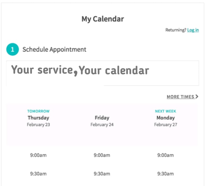 Set up acuity scheduling square booking appointments calendly by