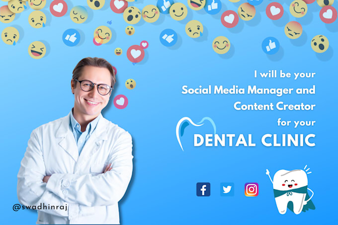 be your dental clinic social media manager and strategist