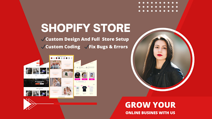 build modern shopify store using custom template  and custom section