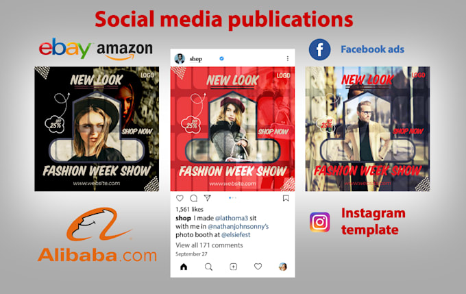 design 30 social media posts, social media post design