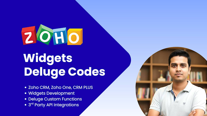 do zoho CRM widget, deluge function, people, development