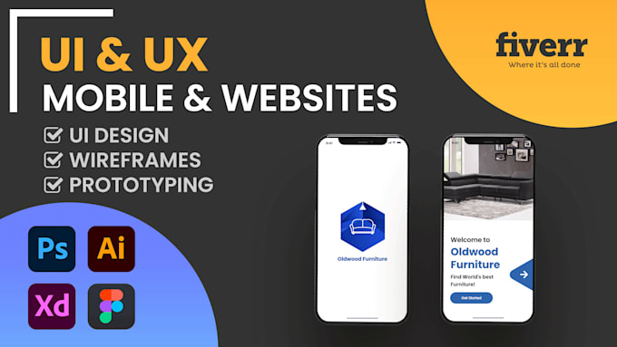 Design wireframes, ux ui design, and prototypes by Hammad9090 | Fiverr
