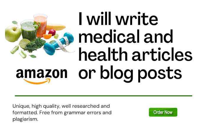 write medical and health articles or blog posts